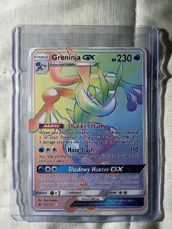 Pokemon Greninja GX 133/131 Forbidden Light Rainbow Hyper Rare - Image 2