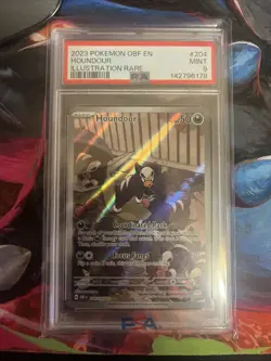 Pokemon TCG Houndour Obsidian Flames Holo Card 204/197 - Image 1