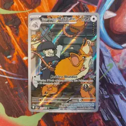 Team Rocket's Raticate 202/182 IR Pokemon TCG SV10: Destined Rivals - Near mint - Image 1
