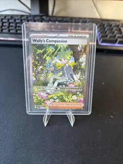 Wally's Compassion 186/132 SIR Pokemon Mega Evolution NM Pack Fresh - Image 3