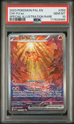 2023 POKEMON PAL EN-PALDEA EVOLVED SPECIAL ILLUSTRATION RARE CHI-YU EX PSA 10 - Image 1