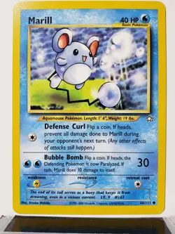 Marill 66/111 - NM / M - Neo Genesis Pokemon Card - Atsuko Nishida Art - Image 1