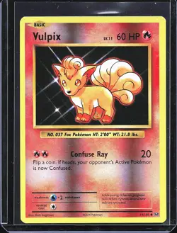 Pokemon TCG Vulpix 14/108 Reverse Holo Evolutions B-0002 - Image 1