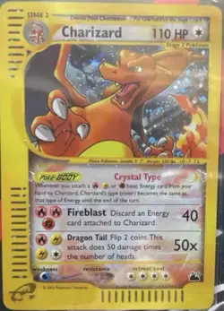 Pokemon Vintage Charizard #146/144 Reverse Holo Rare Art 2003 Card NM Free Ship - Image 1