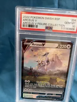 Pokemon 2022 Arceus V SWSH204 Black Star Promo SWSH GEM MINT PSA 10 - Image 2