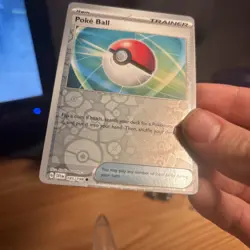 ERROR MISCUT Poke Ball 185/198 Common Scarlet & Violet Pokemon Reverse Holo NM - Image 2