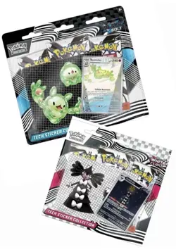 🃏POKEMON TECH STICKER SET🎆 1 X BLACK BOLT🔩1 X WHITE FLARE 🔥1 SET = 2 PACKS🎁 - Image 1