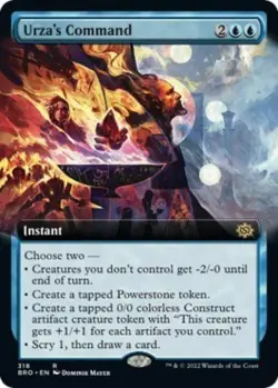 Urza's Command (Extended Art) - Near Mint MTG The Brothers' War - Image 1