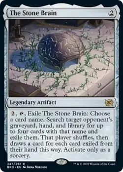 The Stone Brain - Near Mint MTG The Brothers' War - Image 1