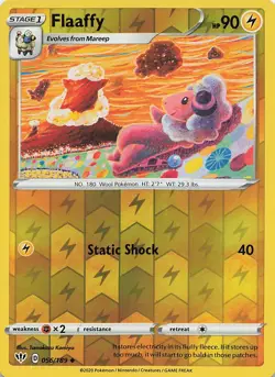 Flaaffy 056/189 Uncommon Darkness Ablaze Pokemon Reverse Holo Near Mint - Image 1