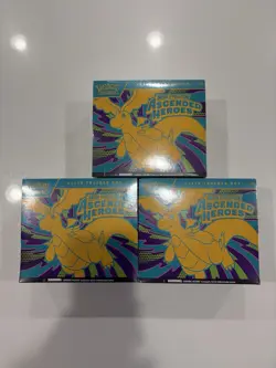 Pokemon TCG, Mega Evolution Ascended Heroes Lot Of (3) Elite Trainer Box ETB - Image 1