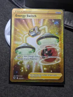 Pokemon Energy Switch Secret Rare 212/195 Swsh12 Silver Tempest Holo Trainer - Image 1