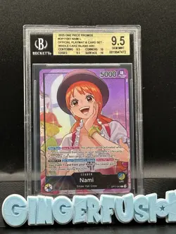 One Piece 2025 Promos #OP11041 ENG Nami L M Whole Cake Island ARC BGS 9.5 - Image 1