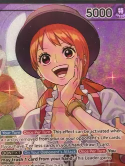 One Piece 2025 Promos #OP11041 ENG Nami L M Whole Cake Island ARC BGS 9.5 - Image 2