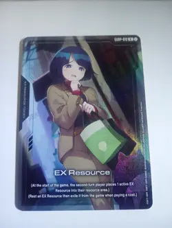 Gundam Card Game Gundam GQuuuuuuX PC02A (EXRP-012) EX Resource Shiiko Sugai NM - Image 1