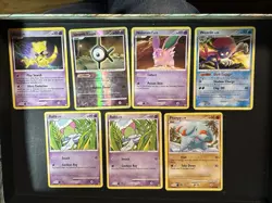 Pokemon Card Lot 7 Cards Secret Wonders (2007) HP Weavile Ralts Unown K Panphy - Image 1