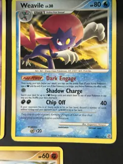 Pokemon Card Lot 7 Cards Secret Wonders (2007) HP Weavile Ralts Unown K Panphy - Image 5