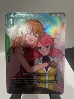 Bandai Gundam War TCG Bridge Crew Command R+ GD03-105 Card NM - Image 1