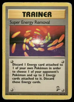 Super Energy Removal Trainer 108/130 Base Set 2 Pokemon TCG trading card - Image 1