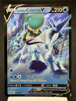 Ice Rider Calyrex V 045/198 - Ultra Rare - Chilling Reign Pokemon Card MINT - Image 1