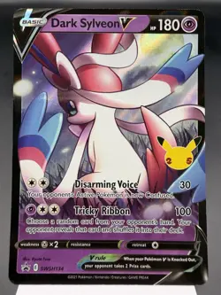 Dark Sylveon V SWSH134 - Ultra Rare Promo - Celebrations Pokemon Card MINT - Image 1