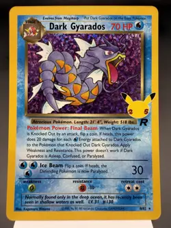Dark Gyarados 8/82 - Holo Rare - Celebrations Pokemon Card NM - Image 1