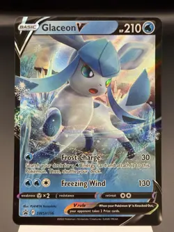 Glaceon V SWSH196 - Ultra Rare Holo - Sword & Shield Pokemon Card NM - Image 1