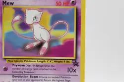 MEW #8 BLACK STAR PROMO 1999-2000 WOTC Pokemon Card VINTAGE - Image 2