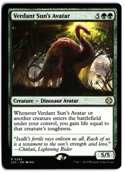 Verdant Sun's Avatar NM LCC Commander: The Lost Caverns of Ixalan MTG - Image 1
