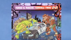 Tokka And Rahzar, Terrible Twos Borderless Showcase Regular NM TMT 252 Mtg 🔮 A* - Image 2