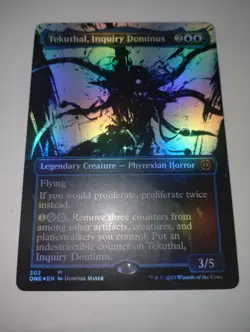 Tekuthal, Inquiry Dominus (Showcase) #302 (Foil) NM Phyrexia All Will Be One - Image 1