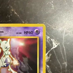 Mewtwo Pokemon Card Japanese Glossy - World Hobby Fair RARE 1996 PROMO CARD LP - Image 4