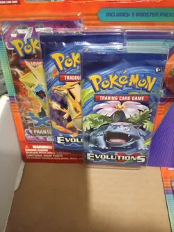 x4 Pokemon TCG: XY Evolutions 3-Pack Blister Venusaur Pin Phantom Forces SEALED - Image 5