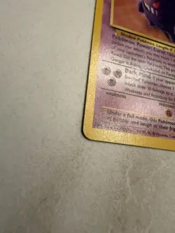 Pokemon TCG Gengar 20/62 Fossil Set Non-Holo Rare Unlimited 1999 - Image 2