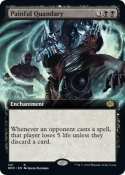 Painful Quandary (Extended Art) - Near Mint MTG The Brothers' War - Image 1