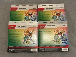 Pokemon TCG X4 First Partner Illustration Collection Series 1 New SEALED - Image 2