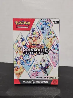 Pokemon TCG: S&V Prismatic Evolutions Booster Bundle (6pks) Factory Sealed - Image 1