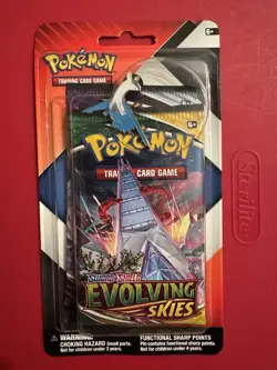 Pokemon TCG EVOLVING SKIES & CHILLING REIGN 2-Pack Booster Packs Latios Pin - Image 1