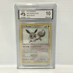 PSA CGA 10 Eevee SV41/SV94 - Pokemon TCG Sun & Moon: Hidden Fates - Image 1