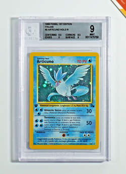 Pokemon BGS 9 Articuno 1st edition #2 Fossil 1999 Italiano - Image 1
