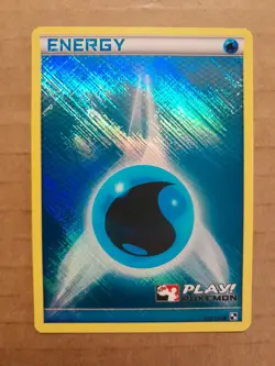 Water Energy 107/114 Black & White Crosshatch Play Pokemon Promo NM-MT See Pics - Image 1