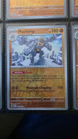 Pokemon TCG Scarlet & Violet 151 Reverse Holo Machamp 068/165 - Image 1