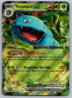 Venusaur ex 003/165 Double Rare 151 Pokemon Near Mint - Image 1