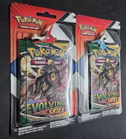 Two (2) Pokemon TCG: Evolving Skies/Chilling Reign 2-Pack Pin Blister - Image 3