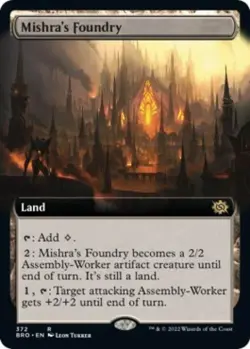 Mishra's Foundry (Extended Art) - Near Mint MTG The Brothers' War - Image 1