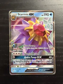 Starmie GX - 14/68 - Pokemon Hidden Fates Sun & Moon Ultra Rare Card NM - Image 1