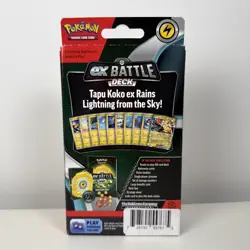 Pokemon TCG EX Battle Deck Tapu Koko EX Factory Sealed Ready To Play 60 Cards - Image 2