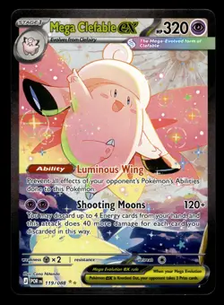 Mega Clefable ex 119/088 Special Illustration Rare Perfect Order Pokemon Card - Image 1