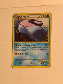 Pokemon Quagsire HeartGold SoulSilver Cosmos Holo Rare Card 9/123 Mint Condition - Image 1