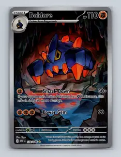 Boldore 128 2025 Pokemon S&V White Flare Illustration Rare Card NM (a) - Image 1